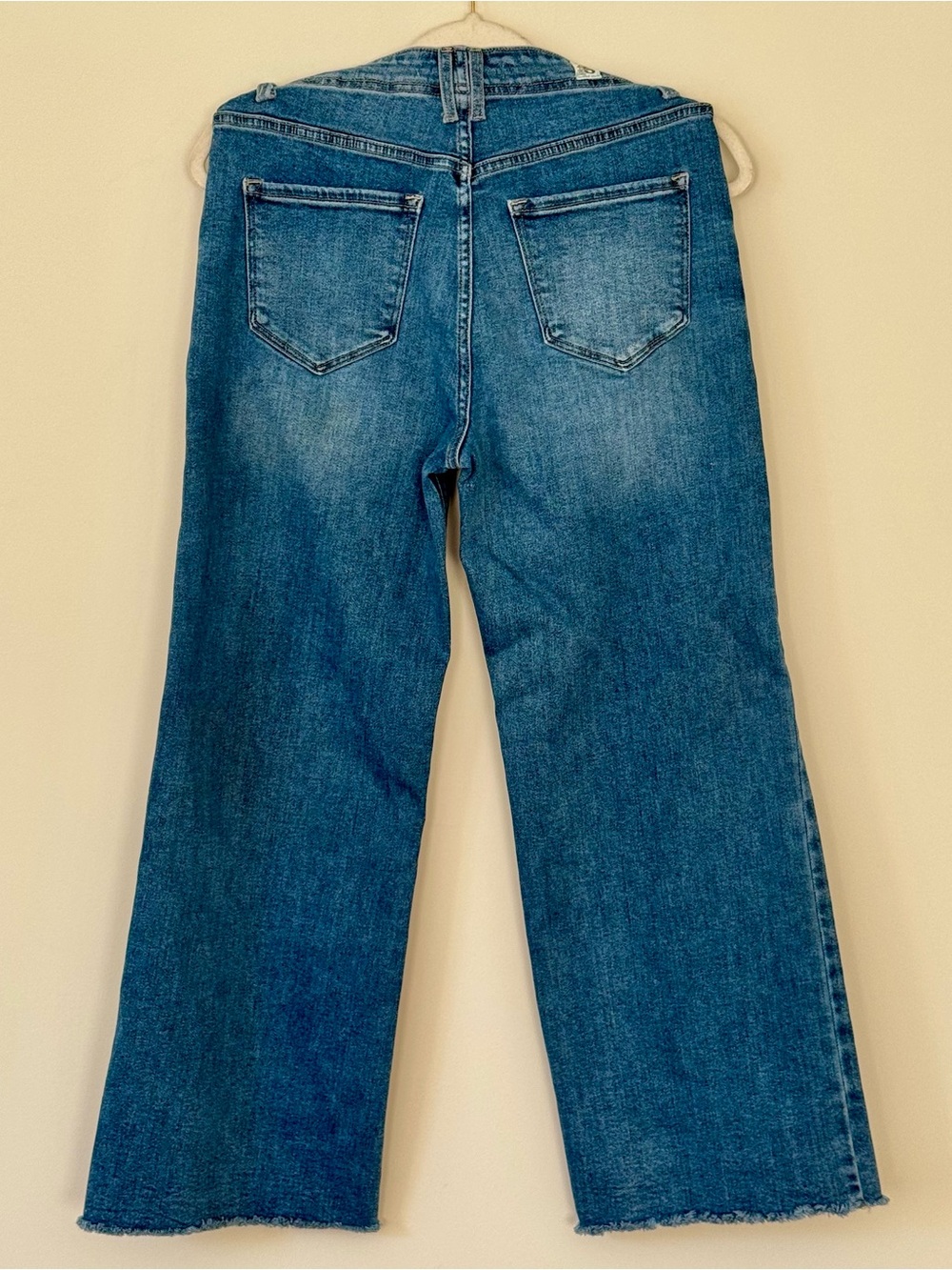 Altar’d State Kendra Mid Rise Cropped Straight Leg Jeans, Medium Wash – Size 27 - Picture 5 of 8